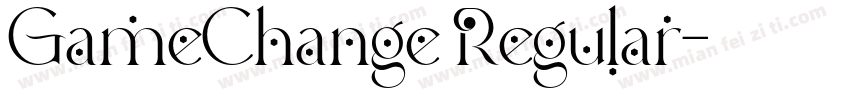 GameChange Regular字体转换